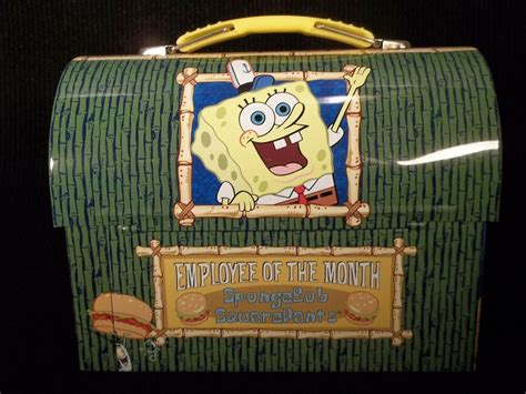 2006 spongebob metal lunch box tin box|223 results for spongebob metal lunchbox .